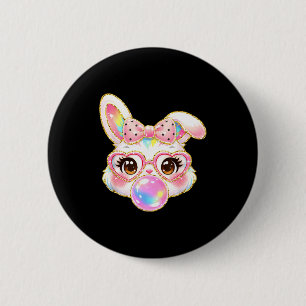 Macaron Rond 5 Cm Visage de Lapin Mignon pour Femmes Filles Enfants