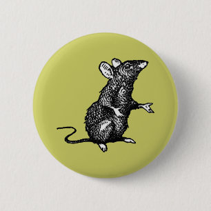 Macaron Rond 5 Cm "visage de rat" -