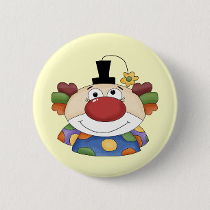 Macaron Rond 5 Cm Visage doux de clown