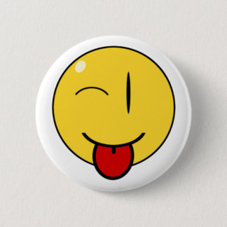 Macaron Rond 5 Cm Visage drôle, bouton