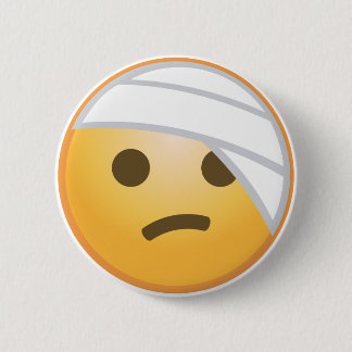 Macaron Rond 5 Cm Visage Emoji de bandage