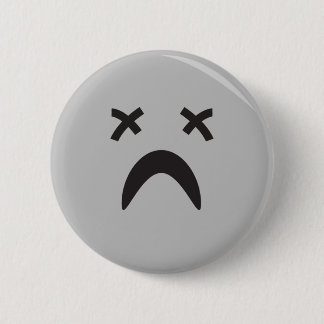Macaron Rond 5 Cm visage goth emo