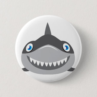 Macaron Rond 5 Cm visage heureux mignon de requin