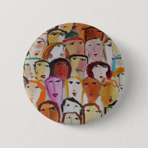 Macaron Rond 5 Cm Visages