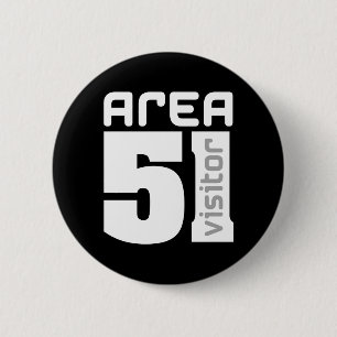 Macaron Rond 5 Cm Visiteur d'alien du secteur 51