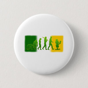 Macaron Rond 5 Cm Vitesse irlandaise d'évolution de lutin de drapea