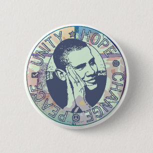 Macaron Rond 5 Cm Vitesse super d'Obama 2008