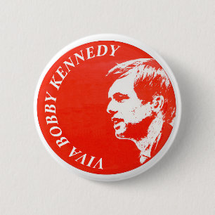 Macaron Rond 5 Cm Viva Bobby Kennedy