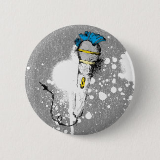 MACARON ROND 5 CM VIVANT ! TYPE PUNK