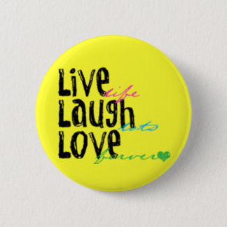 Macaron Rond 5 Cm vivent l'amour de rire