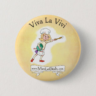 Macaron Rond 5 Cm Vivi Pin de la La Vivi de vivats de LeDish™