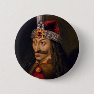 Macaron Rond 5 Cm Vlad tepes Vaccin Voivode portrait Dracula histor