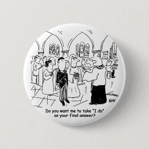 Macaron Rond 5 Cm Voeux mariages - Je fais comme réponse finale