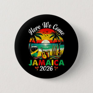 Macaron Rond 5 Cm Voici la Jamaïque 2026 Voyage de filles en famille