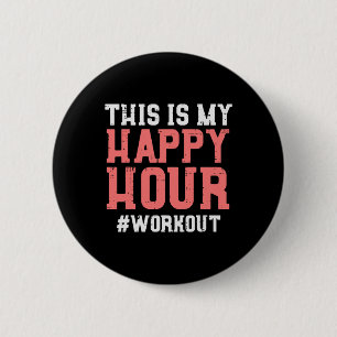 Macaron Rond 5 Cm Voici Mon Happy Hour Exercice Cool Fitness Hommes