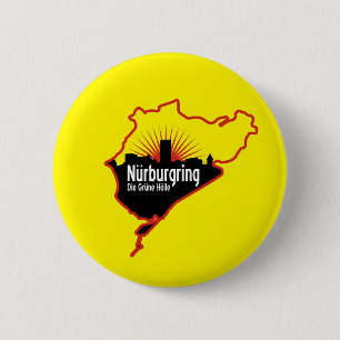 Macaron Rond 5 Cm Voie de course de Nurburgring Nordschleife,