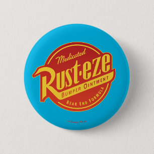 Macaron Rond 5 Cm Voitures 3   Logo de l'aile rouille