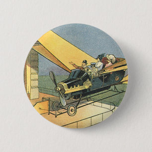 Macaron Rond 5 Cm Voitures cabriolet Steampunk de science-fiction vi
