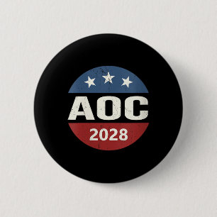 Macaron Rond 5 Cm Voix Vintage des femmes Alexandria Ocasio-cortez P