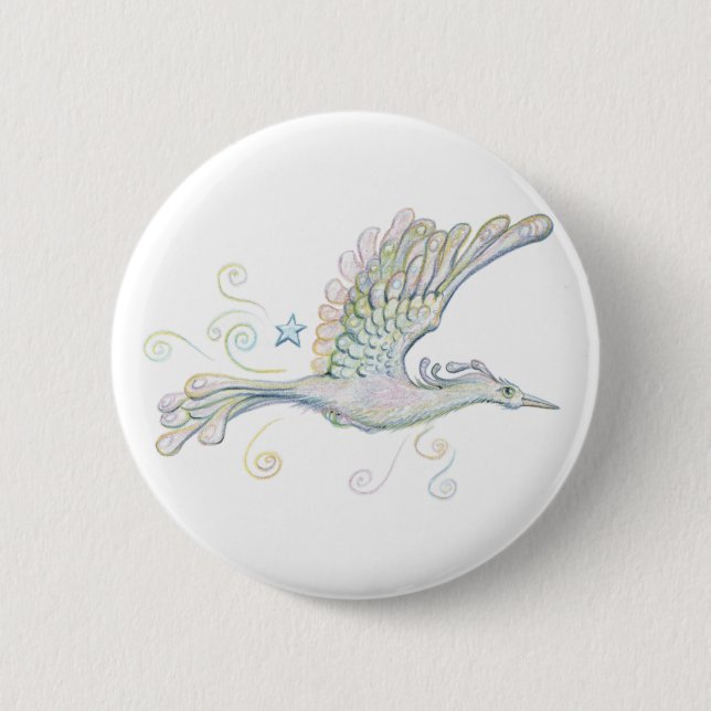 Macaron Rond 5 Cm Vol Phoenix (Devant)