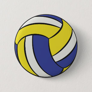 Macaron Rond 5 Cm Volley-ball
