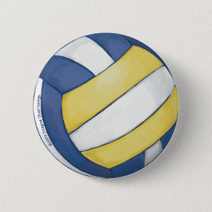 Macaron Rond 5 Cm Volleyball