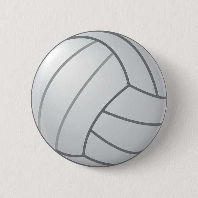 Macaron Rond 5 Cm Volleyball (Devant)