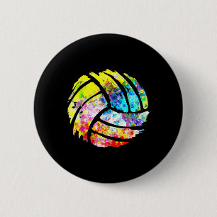 Macaron Rond 5 Cm Volleyball Fun cadeaux pour papa maman joueur coac