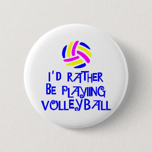 Macaron Rond 5 Cm VolleyChick plutôt