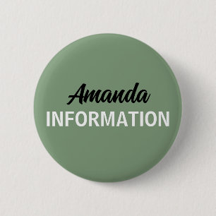 Macaron Rond 5 Cm Volontaire Sage Green Information