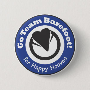 Macaron Rond 5 Cm Vont l'équipe aux pieds nus ! Bouton