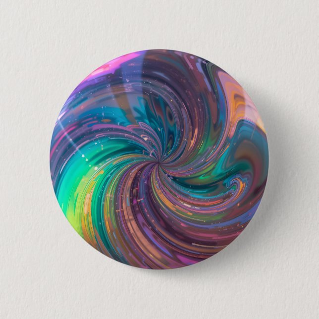 Macaron Rond 5 Cm Vortex chromatique (Devant)