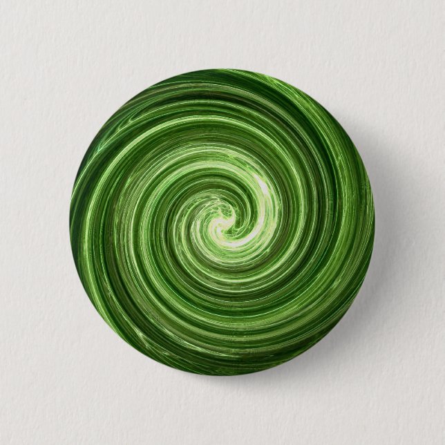 Macaron Rond 5 Cm Vortex vert (Devant)