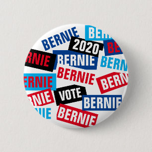 Macaron Rond 5 Cm Vote Bernie 2020