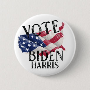 Macaron Rond 5 Cm VOTE Biden Harris 2020