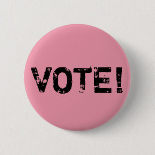 Macaron Rond 5 Cm VOTE ! Bouton