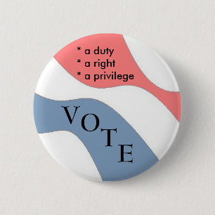Macaron Rond 5 Cm VOTE - bouton