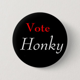 Macaron Rond 5 Cm Vote, bouton de Honky