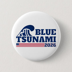 Macaron Rond 5 Cm Vote Democrat Blue Wave 2026