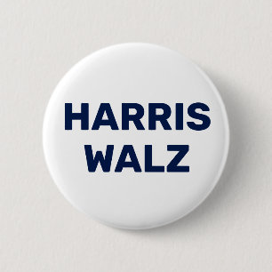 Macaron Rond 5 Cm Vote Harris Walz 2024