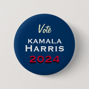 Macaron Rond 5 Cm Vote Kamala HARRIS Bouton Campagne 2024