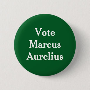 Macaron Rond 5 Cm Vote Marcus Aurelius