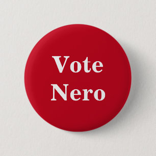 Macaron Rond 5 Cm Vote Nero - Empereur Romain