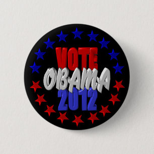 Macaron Rond 5 Cm Vote Obama 2012