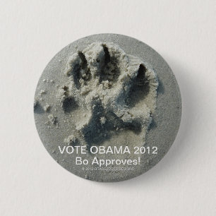 MACARON ROND 5 CM VOTE OBAMA 2012 BO APPROUVE !