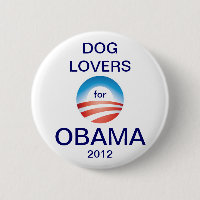 Vote Obama 2012 d'amoureux de les chiens