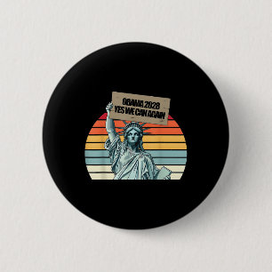Macaron Rond 5 Cm Vote Obama 2028 Oui Nous pouvons à nouveau préside