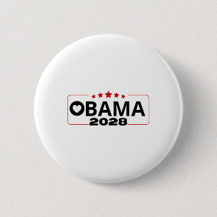 Macaron Rond 5 Cm Vote Obama 2028 Retro Obama Président 2028 Obama 2