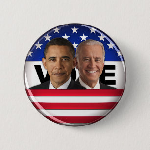 Macaron Rond 5 Cm Vote Obama et Biden