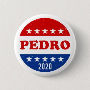 Macaron Rond 5 Cm Vote pour l'élection de Pedro 2020